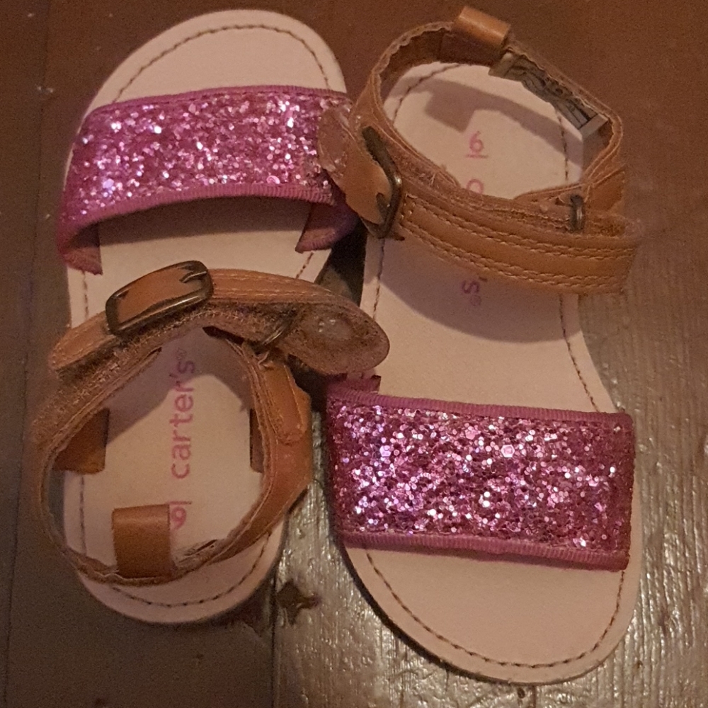 Pink Glitter Sandals